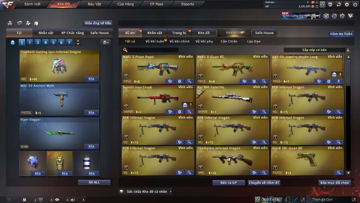 shop acc cf uy tin gia re